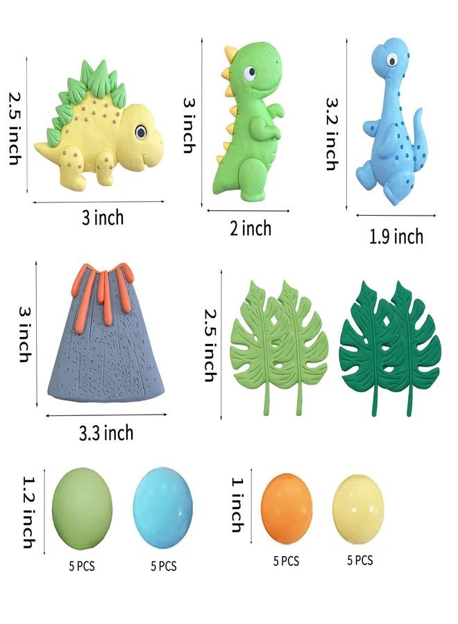 LEFUBABY Baby Dinosaur Cake Toppers Dinosaur Cake Decorations Dinosaur Birthday Cake Toppers for Baby Shower Dinosaur Themed Birthday Party Supplies (Style 2) - Image 2